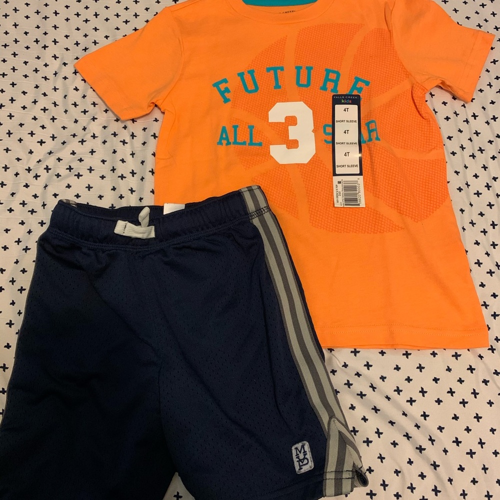 🏀 tee and shorts outfit 🔥